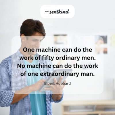 Machines amplify the ordinary, but can't replace the exceptional.