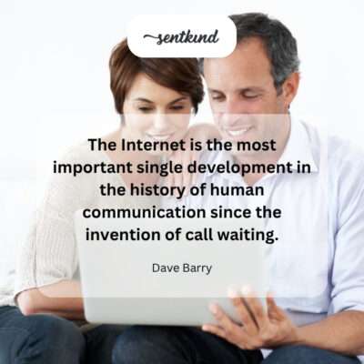 The Internet: a monumental leap in human communication.