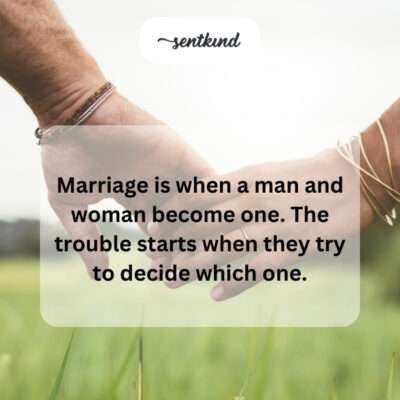 The challenge of merging identities in marriage.