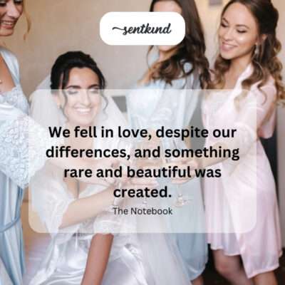 Unique love blossoming from differences.
