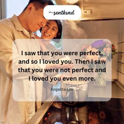 Love embraces imperfections, finding deeper connection.