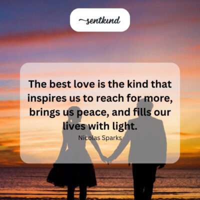 True love ignites passion and inner peace.