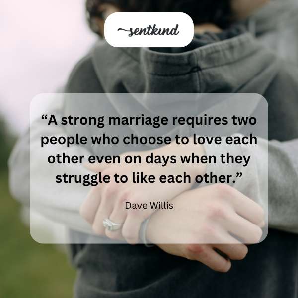 A loving couple holding hands symbolizes commitment.