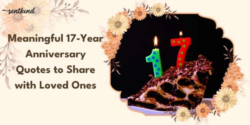 Cake slice with 17-year candles