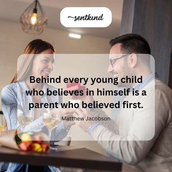 A parent lovingly watching their young child play confidently.