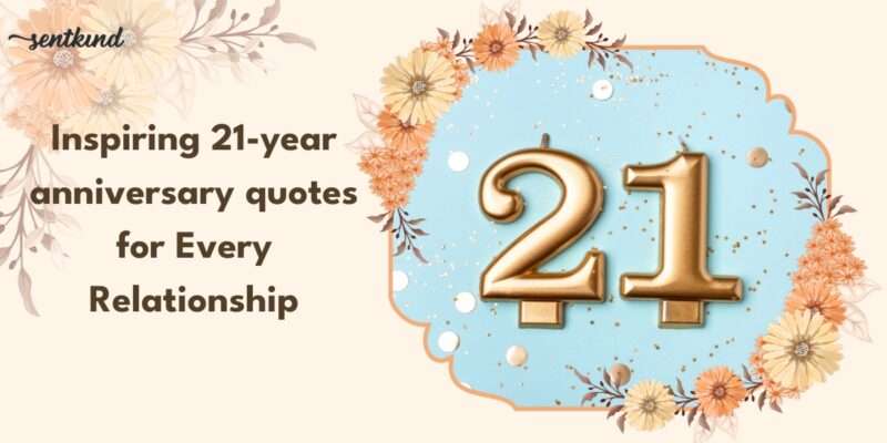Golden 21 candles with confetti background