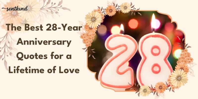 28th anniversary celebration with floral design and candle number 28