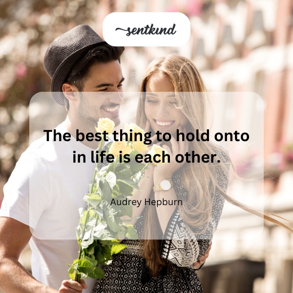 A couple warmly embraces, symbolizing connection and support.