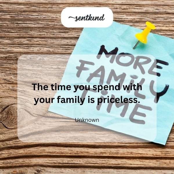 Priceless family time.