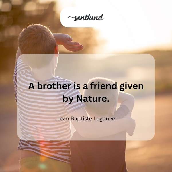 Two brothers are smiling and embracing in a sunlit park.