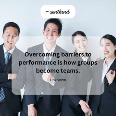 Group transforming into a cohesive team.