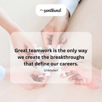 Team achieving a breakthrough.