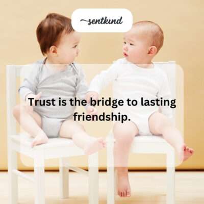 A bridge symbolizing trust connecting two people.
