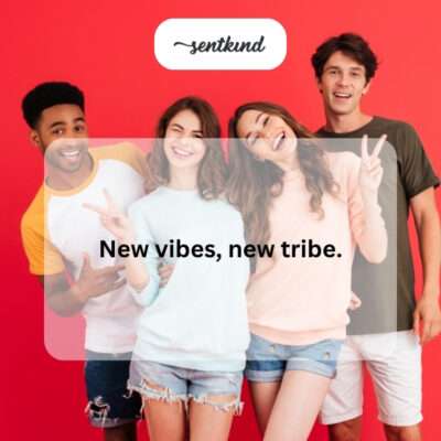 A group of diverse friends laughing together, embodying fresh energy and a welcoming community.