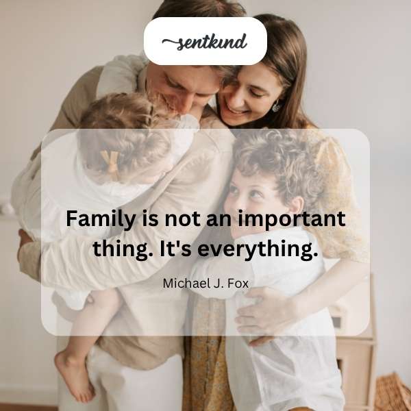 A multigenerational family embraces tightly, symbolizing unity and support.