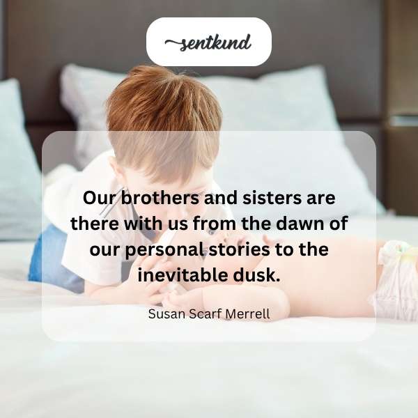 A group of diverse people are connected by intertwined threads, symbolizing familial bonds and shared experiences.