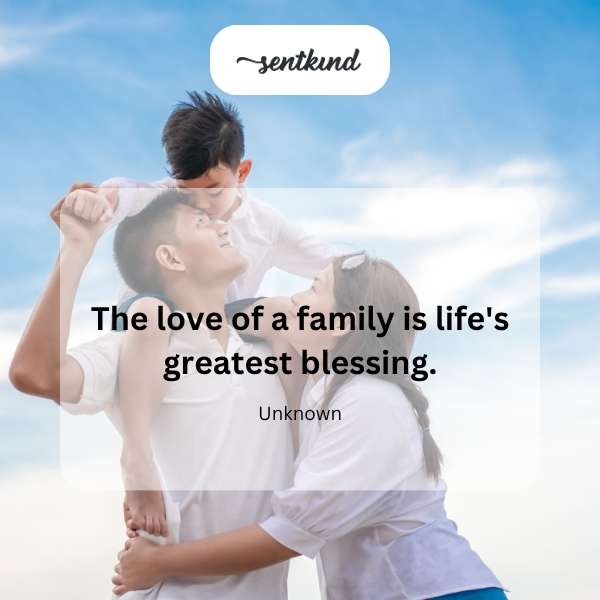A multigenerational family embraces warmly, symbolizing familial love.