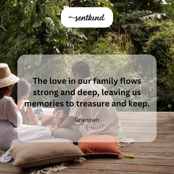 A family embraces warmly, symbolizing deep connection and cherished moments.