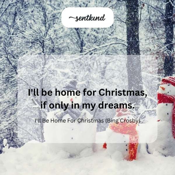 Home for Christmas dream.