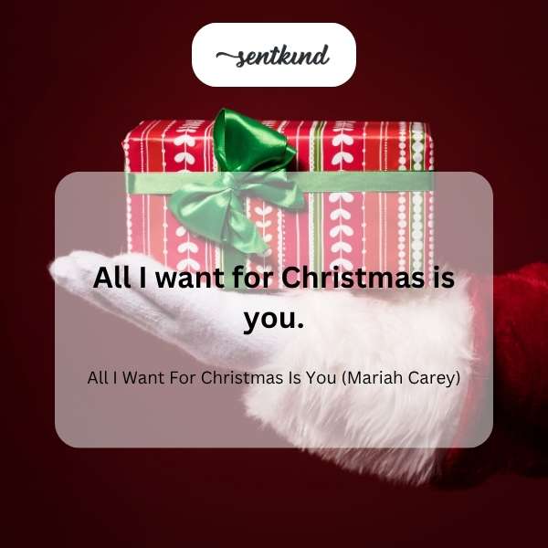You for Christmas.
