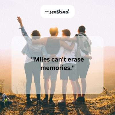A collection of old photographs and mementos, evoking cherished memories between friends.