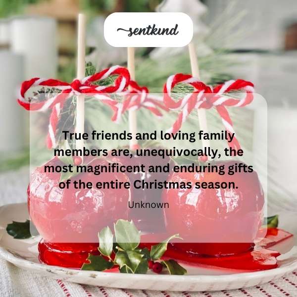 A group of diverse people are joyfully celebrating Christmas together, surrounded by presents and festive decorations.