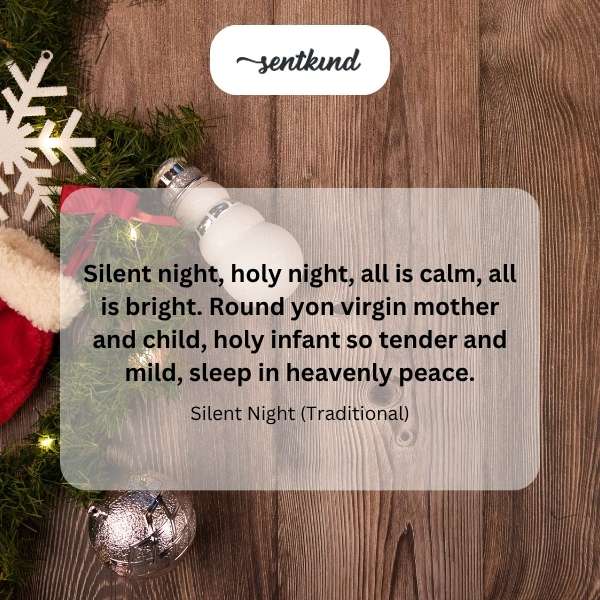 Calm holy night.