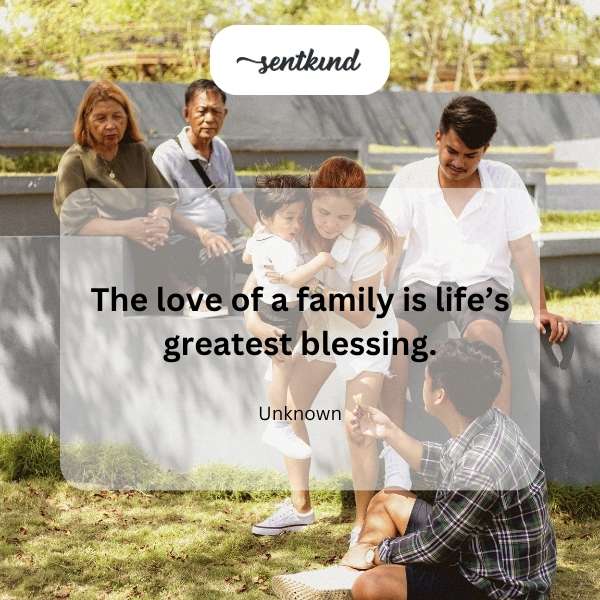 Family love, life's blessing.