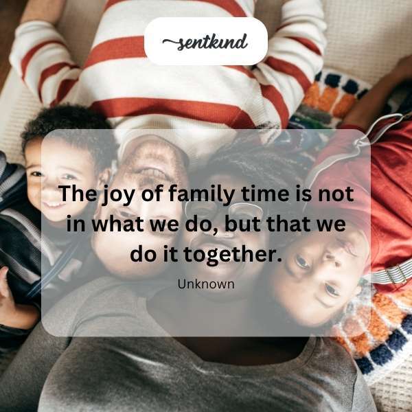 Joy of doing it together.