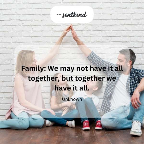 A diverse family group embraces tightly, symbolizing unity and togetherness.