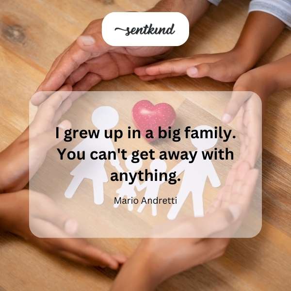 A large group of people gathered together, suggesting a big family.