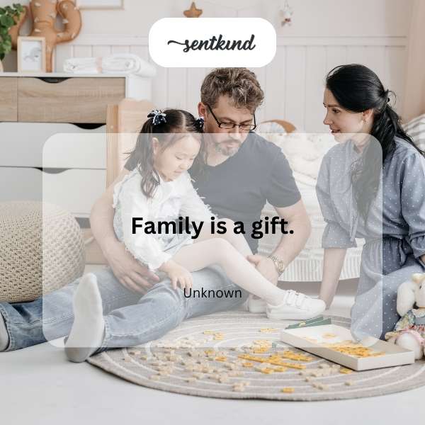 A warm, loving family embraces each other tightly.