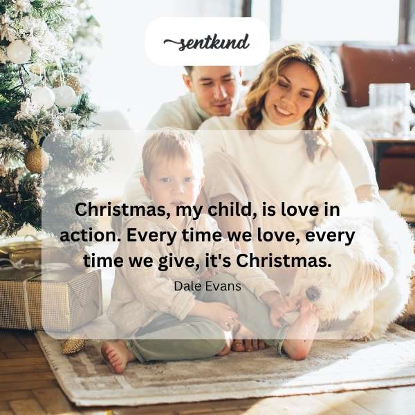 Heartwarming image symbolizing love and giving during the Christmas season.