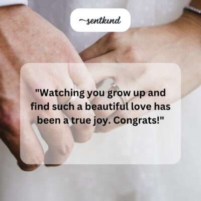 Watching you grow and find love has been a true joy!