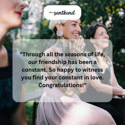 A constant friendship witnessing a new constant love.
