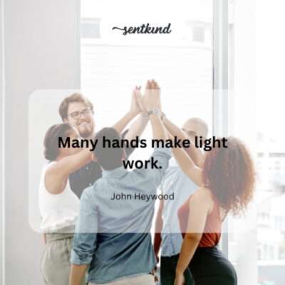 Multiple hands working on a task.