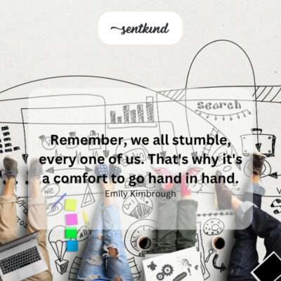 Hands clasped in support.