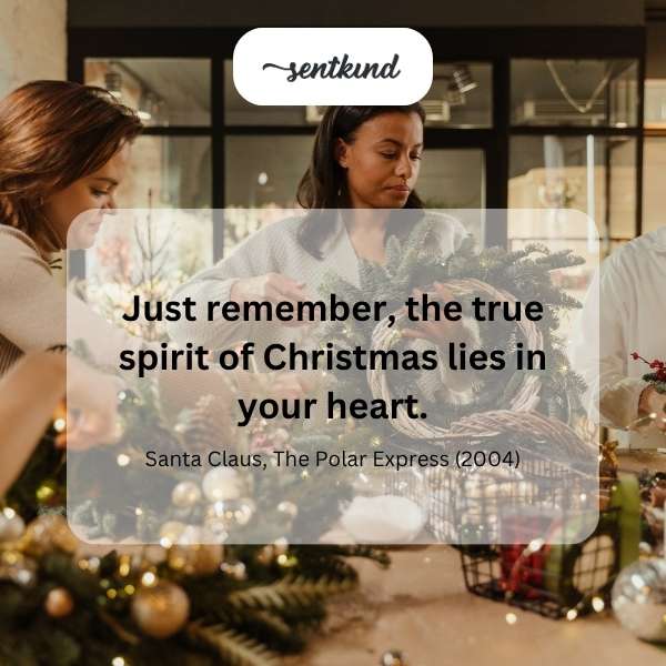 Christmas spirit in heart.