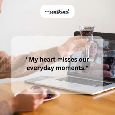 Heart longing for shared moments.