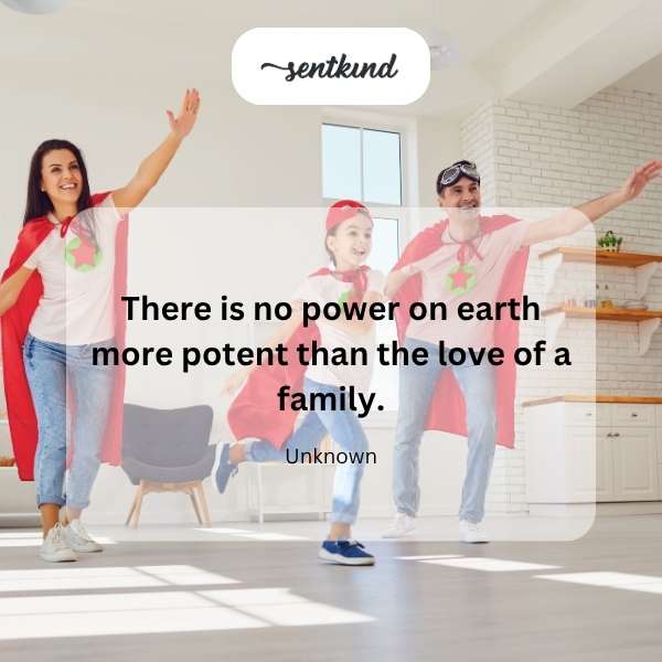 A diverse family embraces tightly, symbolizing unity and warmth.