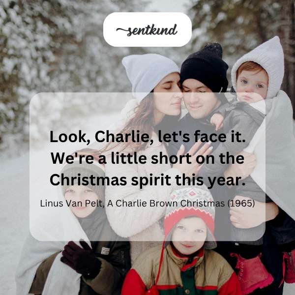 Low on Christmas spirit.