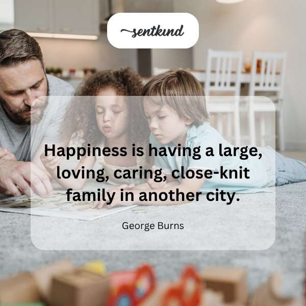 Happy family distant.