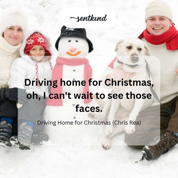 Driving home for faces.
