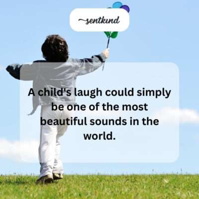 Child laughing joyfully.