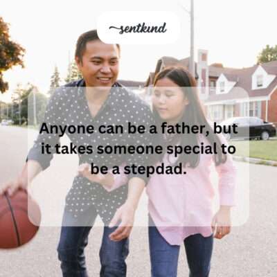Stepfather playing with child.