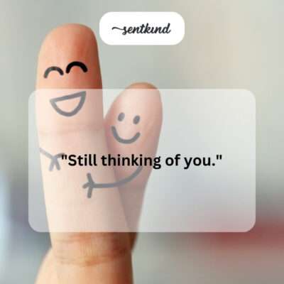 A handwritten note with a single heart, conveying a thoughtful message across miles.