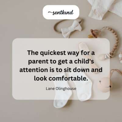 Parent sitting, child approaching.