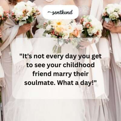 Newlyweds looking at each other.