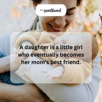 A mom and daughter holding hands.