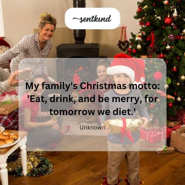 Family's diet motto.
